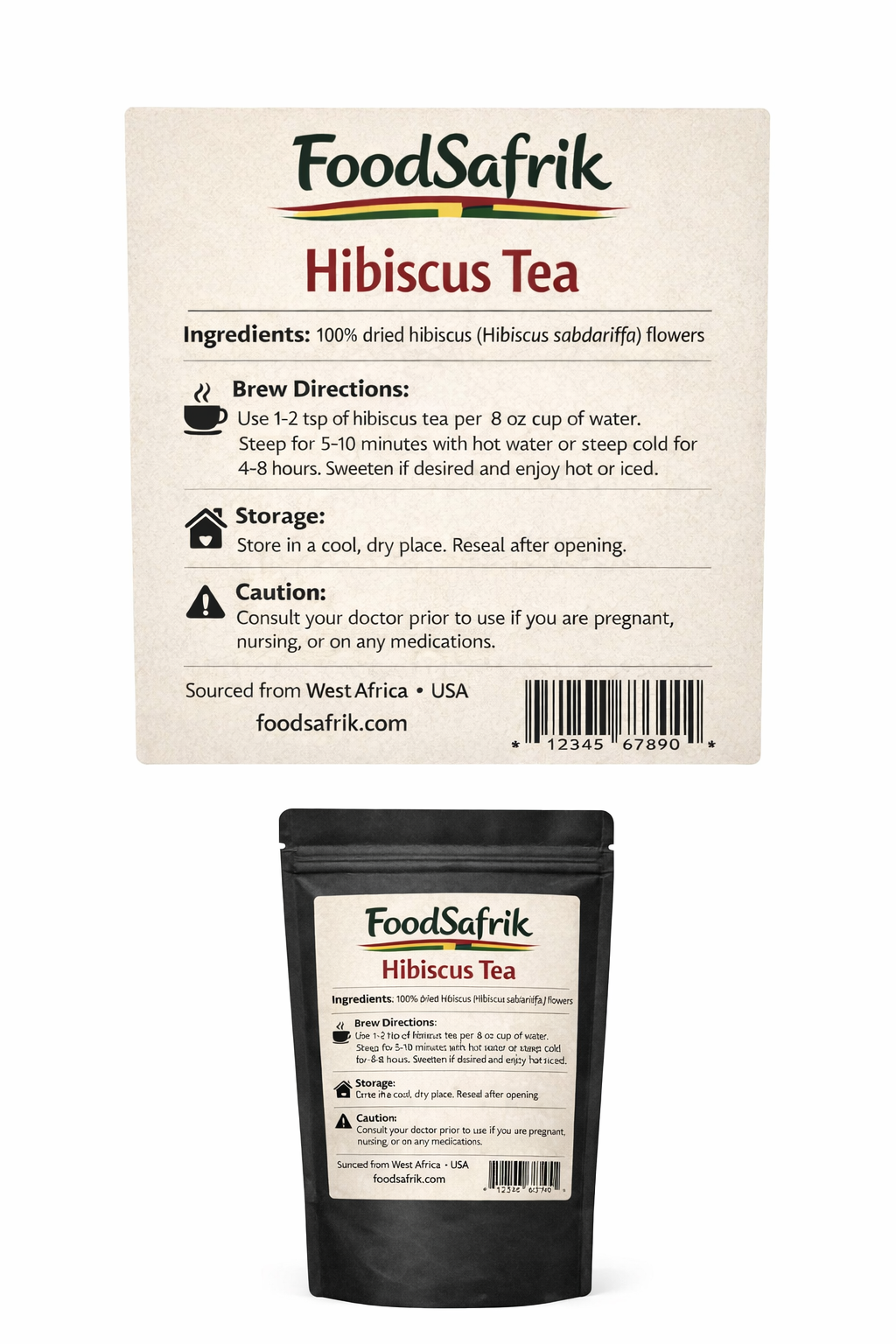 Dried Hibiscus (Sobolo/Sorrel) - Cut & Sifted – 100g