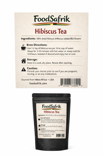 Dried Hibiscus (Sobolo/Sorrel) - Cut & Sifted  – 100g